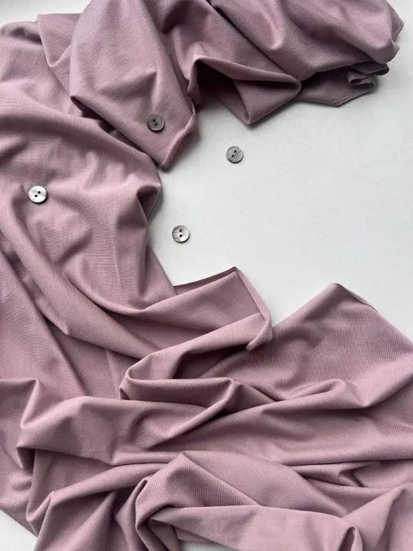 кулирная гладь из модала пыльно-розовый premier fabric