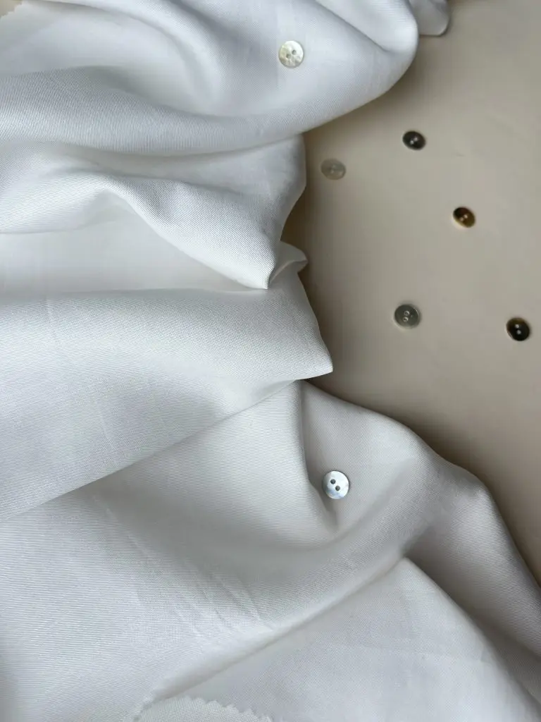 плательный тенсель белый, premier fabric